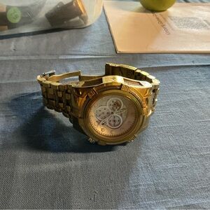 Invicta Gold Chronograph Watch